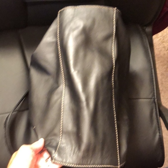 Ellen Tracy Black With Floral Print Purse EUC - Picture 8 of 8